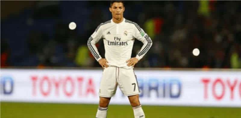Cristiano Ronaldo on the field